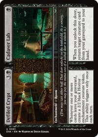 Defiled Crypt // Cadaver Lab - Duskmourn: House of Horror - Magic: The Gathering card