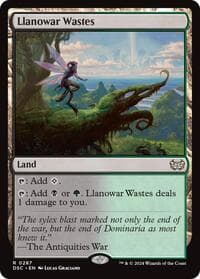 Llanowar Wastes - Commander: Duskmourn: House of Horror - Magic: The Gathering card