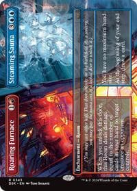 Roaring Furnace // Steaming Sauna (Borderless) - Duskmourn: House of Horror - Magic: The Gathering card