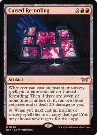 Cursed Recording (0296) - Duskmourn: House of Horror - Magic: The Gathering card
