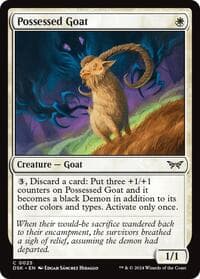Possessed Goat - Duskmourn: House of Horror - Magic: The Gathering card