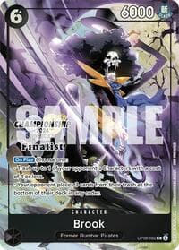 Brook (Championship 2024 Finalist Card Set) - One Piece Promotion Cards - One Piece Card Game card