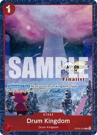 Drum Kingdom (Championship 2024 Finalist Card Set) - One Piece Promotion Cards - One Piece Card Game card
