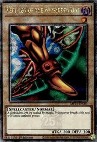 Left Leg of the Forbidden One (Quarter Century Secret Rare) - 25th Anniversary Tin: Dueling Mirrors - YuGiOh card