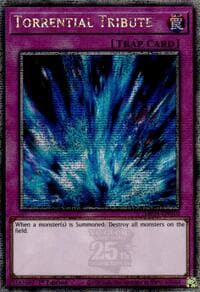 Torrential Tribute (Quarter Century Secret Rare) - 25th Anniversary Tin: Dueling Mirrors - YuGiOh card
