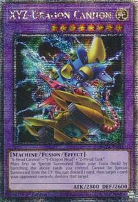 XYZ-Dragon Cannon (Alternate Art) (Quarter Century Secret Rare) - 25th Anniversary Tin: Dueling Mirrors - YuGiOh card