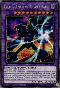 Chaos Ancient Gear Giant (Quarter Century Secret Rare) - 25th Anniversary Tin: Dueling Mirrors - YuGiOh card