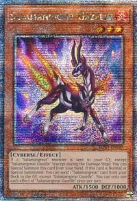 Salamangreat Gazelle (Quarter Century Secret Rare) - 25th Anniversary Tin: Dueling Mirrors - YuGiOh card