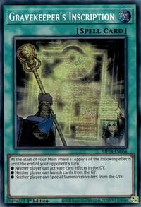 Gravekeeper's Inscription - 25th Anniversary Tin: Dueling Mirrors - YuGiOh card