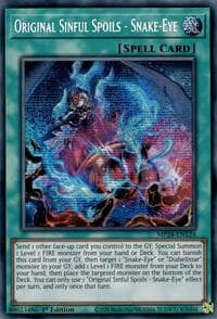 Original Sinful Spoils - Snake-Eye - 25th Anniversary Tin: Dueling Mirrors - YuGiOh card