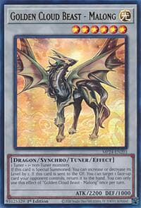 Golden Cloud Beast - Malong - 25th Anniversary Tin: Dueling Mirrors - YuGiOh card