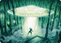 Unidentified Hovership Art Card - Art Series: Duskmourn: House of Horror - Magic: The Gathering card