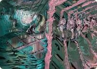 Mirror Room // Fractured Realm Art Card - Art Series: Duskmourn: House of Horror - Magic: The Gathering card