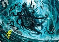 Overlord of the Floodpits Art Card (Gold-Stamped Signature) - Art Series: Duskmourn: House of Horror - Magic: The Gathering card