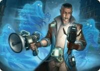 Paranormal Analyst Art Card - Art Series: Duskmourn: House of Horror - Magic: The Gathering card