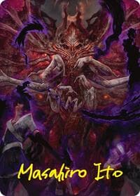 Damnation Art Card (Gold-Stamped Signature) - Art Series: Duskmourn: House of Horror - Magic: The Gathering card