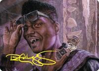 Dashing Bloodsucker Art Card (Gold-Stamped Signature) - Art Series: Duskmourn: House of Horror - Magic: The Gathering card