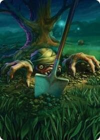 Exhume Art Card - Art Series: Duskmourn: House of Horror - Magic: The Gathering card
