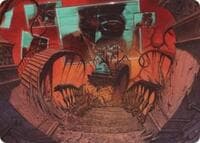 Let's Play a Game Art Card - Art Series: Duskmourn: House of Horror - Magic: The Gathering card