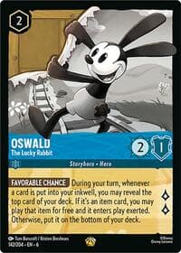 Oswald - The Lucky Rabbit - Azurite Sea - Disney Lorcana card