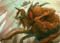Bedhead Beastie Art Card - Art Series: Duskmourn: House of Horror - Magic: The Gathering card