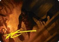 Boilerbilges Ripper Art Card (Gold-Stamped Signature) - Art Series: Duskmourn: House of Horror - Magic: The Gathering card