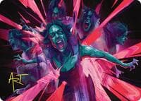 Waltz of Rage Art Card (Gold-Stamped Signature) - Art Series: Duskmourn: House of Horror - Magic: The Gathering card