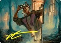 House Cartographer Art Card (Gold-Stamped Signature) - Art Series: Duskmourn: House of Horror - Magic: The Gathering card