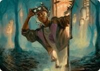 House Cartographer Art Card - Art Series: Duskmourn: House of Horror - Magic: The Gathering card