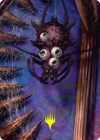 Spider Art Card (Gold-Stamped Planeswalker Symbol) - Art Series: Duskmourn: House of Horror - Magic: The Gathering card