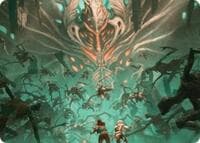 Valgavoth's Onslaught Art Card - Art Series: Duskmourn: House of Horror - Magic: The Gathering card
