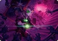 Nashi, Searcher in the Dark Art Card (21/54) - Art Series: Duskmourn: House of Horror - Magic: The Gathering card