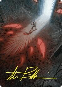 Fear My Authority Art Card (Gold-Stamped Signature) - Art Series: Duskmourn: House of Horror - Magic: The Gathering card