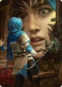Reality Is Mine to Control Art Card - Art Series: Duskmourn: House of Horror - Magic: The Gathering card