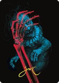 Marvin, Murderous Mimic Art Card (Gold-Stamped Signature) - Art Series: Duskmourn: House of Horror - Magic: The Gathering card