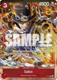 Sabo (CS 2024 Event Pack Finalist) - One Piece Promotion Cards - One Piece Card Game card
