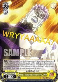 The Strongest Power Ever, DIO (JJR) - JoJo's Bizarre Adventure: Stardust Crusaders Premium Booster - Weiss Schwarz card