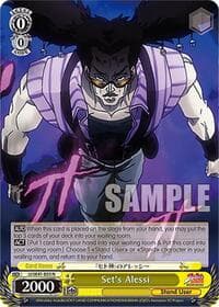 Set's Alessi - JoJo's Bizarre Adventure: Stardust Crusaders Premium Booster - Weiss Schwarz card