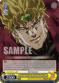 Arrogant and Disrespectful, DIO - JoJo's Bizarre Adventure: Stardust Crusaders Premium Booster - Weiss Schwarz card
