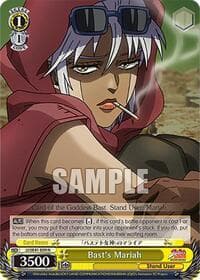 Bast's Mariah - JoJo's Bizarre Adventure: Stardust Crusaders Premium Booster - Weiss Schwarz card