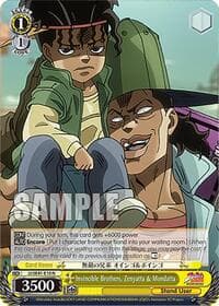 Invincible Brothers, Zenyatta & Mondatta - JoJo's Bizarre Adventure: Stardust Crusaders Premium Booster - Weiss Schwarz card