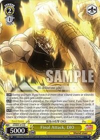 Final Attack, DIO - JoJo's Bizarre Adventure: Stardust Crusaders Premium Booster - Weiss Schwarz card