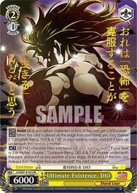Ultimate Existence, DIO (JJR) - JoJo's Bizarre Adventure: Stardust Crusaders Premium Booster - Weiss Schwarz card
