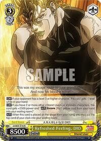 Refreshed Feeling, DIO - JoJo's Bizarre Adventure: Stardust Crusaders Premium Booster - Weiss Schwarz card