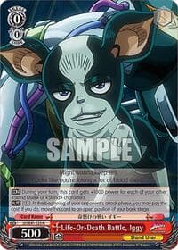 Life-Or-Death Battle, Iggy - JoJo's Bizarre Adventure: Stardust Crusaders Premium Booster - Weiss Schwarz card
