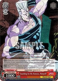 Searching for His Nemesis, Polnareff - JoJo's Bizarre Adventure: Stardust Crusaders Premium Booster - Weiss Schwarz card