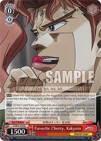 Favorite Cherry, Kakyoin - JoJo's Bizarre Adventure: Stardust Crusaders Premium Booster - Weiss Schwarz card