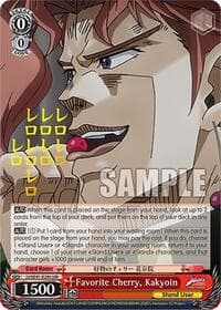 Favorite Cherry, Kakyoin (JJR) - JoJo's Bizarre Adventure: Stardust Crusaders Premium Booster - Weiss Schwarz card