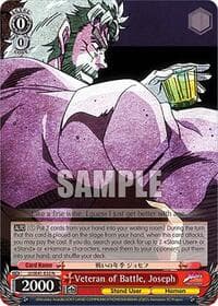 Veteran of Battle, Joseph - JoJo's Bizarre Adventure: Stardust Crusaders Premium Booster - Weiss Schwarz card