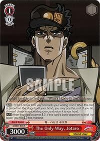 The Only Way, Jotaro - JoJo's Bizarre Adventure: Stardust Crusaders Premium Booster - Weiss Schwarz card